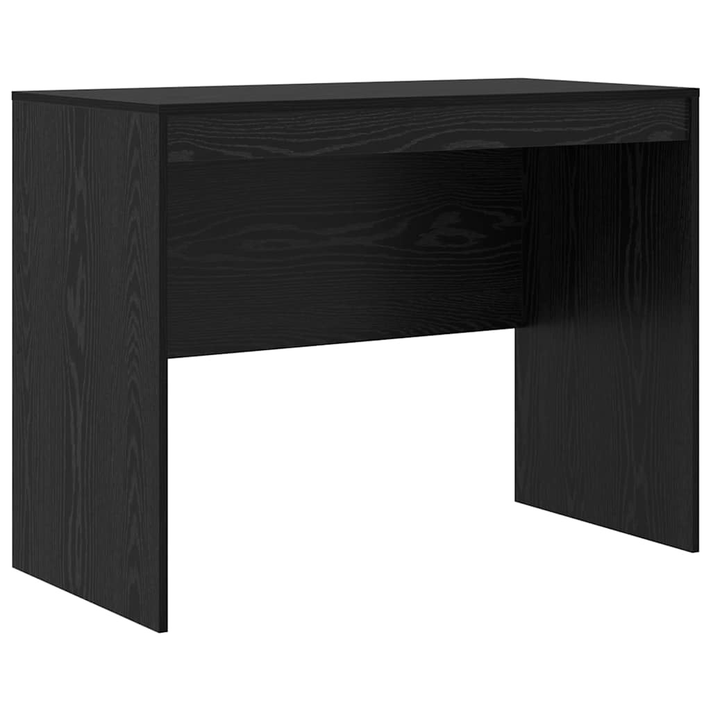VidaXL Bureau Zwart eiken 100 x 50 x 76 cm Bewerkt hout