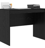 VidaXL Bureau Zwart eiken 100 x 50 x 76 cm Bewerkt hout