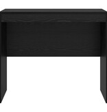 VidaXL Bureau Zwart eiken 100 x 50 x 76 cm Bewerkt hout