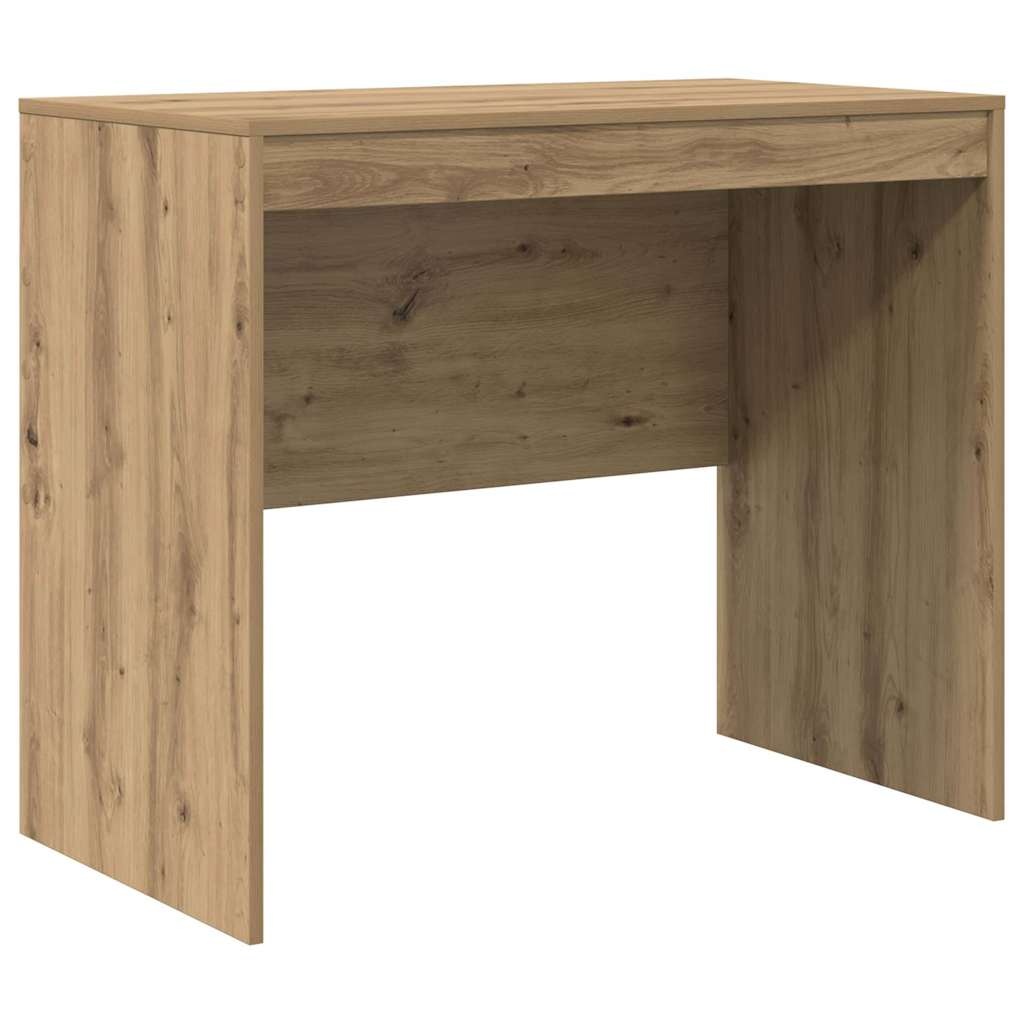 VidaXL Bureau artisanaal eikenkleurig 90 x 50 x 76 cm Bewerkt hout