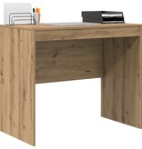 VidaXL Bureau artisanaal eikenkleurig 90 x 50 x 76 cm Bewerkt hout