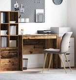 VidaXL Bureau Oud hout 90 x 50 x 76 cm Bewerkt hout