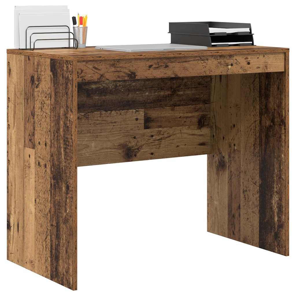 VidaXL Bureau Oud hout 90 x 50 x 76 cm Bewerkt hout