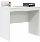 VidaXL Bureau Wit 90 x 50 x 76 cm Bewerkt hout
