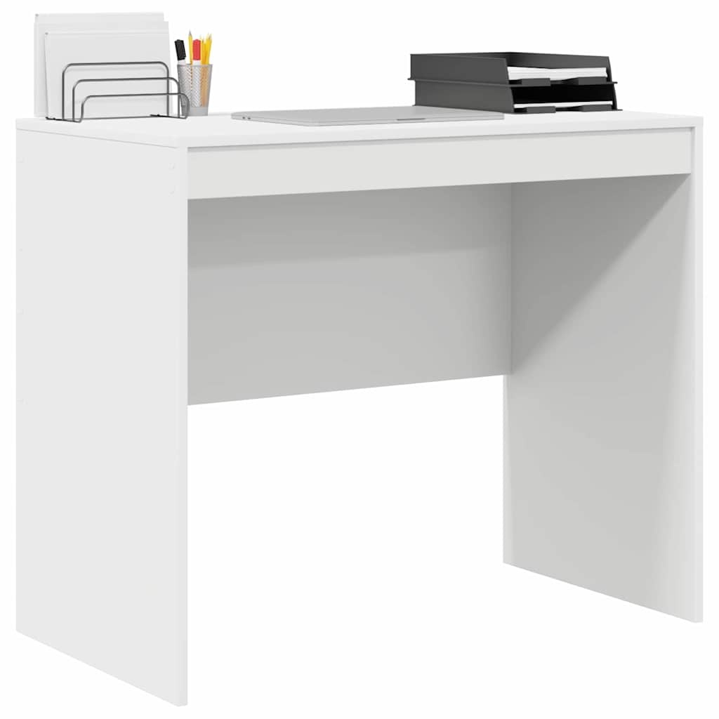VidaXL Bureau Wit 90 x 50 x 76 cm Bewerkt hout