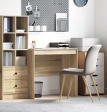 VidaXL Bureau Sonoma eiken 80 x 50 x 76 cm Bewerkt hout