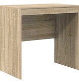 VidaXL Bureau Sonoma eiken 80 x 50 x 76 cm Bewerkt hout