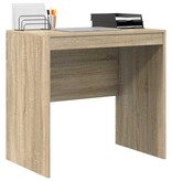VidaXL Bureau Sonoma eiken 80 x 50 x 76 cm Bewerkt hout