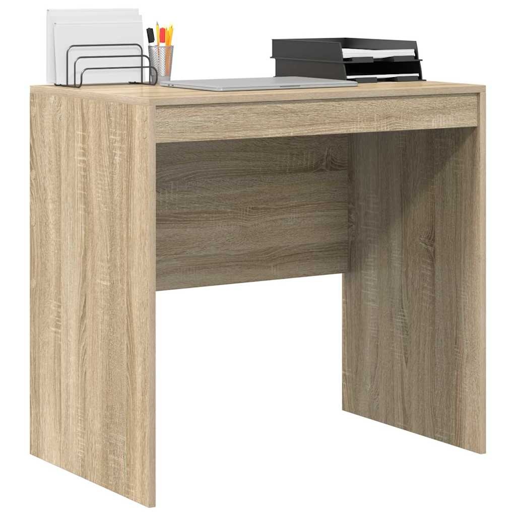 VidaXL Bureau Sonoma eiken 80 x 50 x 76 cm Bewerkt hout