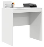 VidaXL Bureau Wit 80 x 50 x 76 cm Bewerkt hout