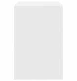 VidaXL Bureau Wit 80 x 50 x 76 cm Bewerkt hout