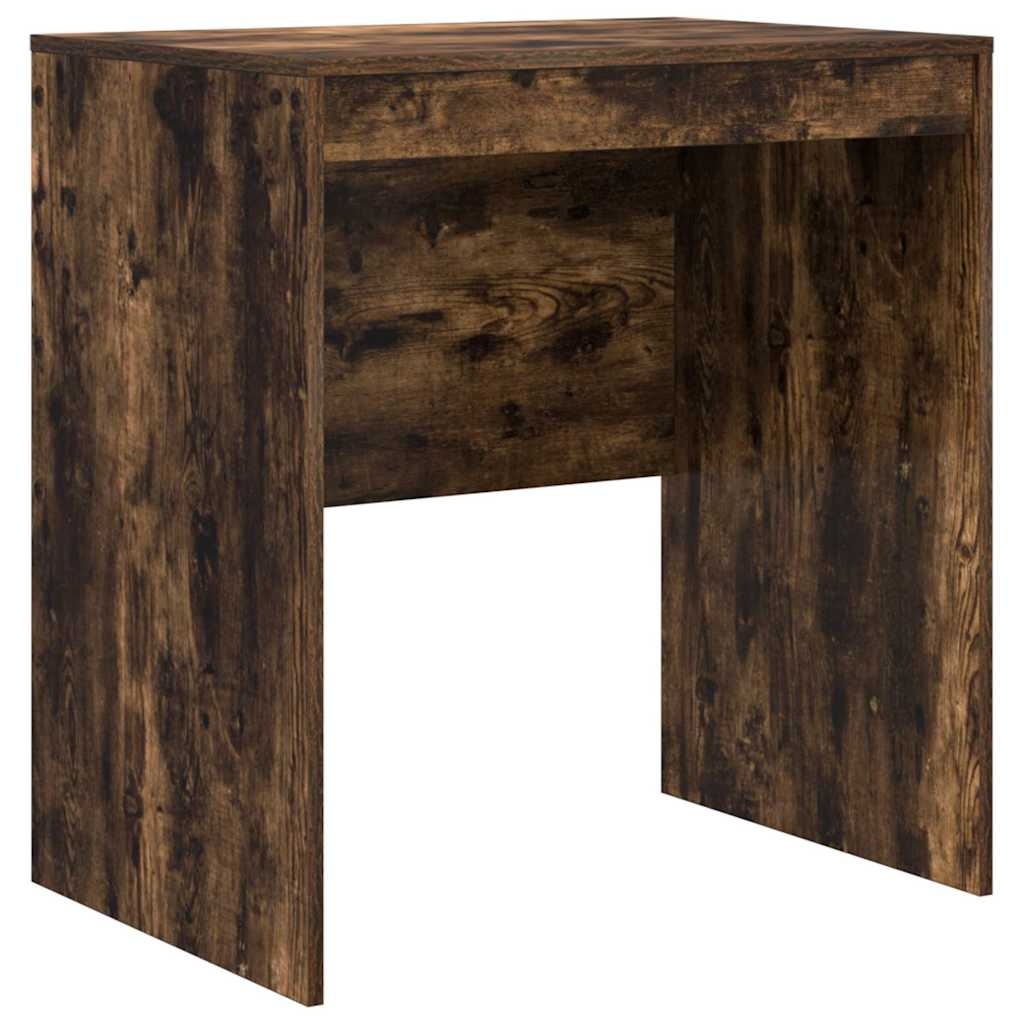 VidaXL Bureau Gerookt eiken 70 x 50 x 76 cm Bewerkt hout