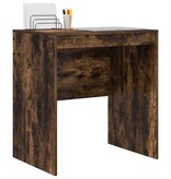 VidaXL Bureau Gerookt eiken 70 x 50 x 76 cm Bewerkt hout