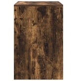 VidaXL Bureau Gerookt eiken 70 x 50 x 76 cm Bewerkt hout