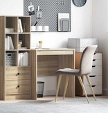 VidaXL Bureau Sonoma eiken 70 x 50 x 76 cm Bewerkt hout