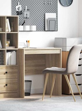 VidaXL Bureau Sonoma eiken 70 x 50 x 76 cm Bewerkt hout