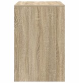 VidaXL Bureau Sonoma eiken 70 x 50 x 76 cm Bewerkt hout