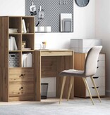 VidaXL Bureau artisanaal eikenkleurig 60 x 50 x 76 cm Bewerkt hout
