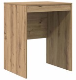VidaXL Bureau artisanaal eikenkleurig 60 x 50 x 76 cm Bewerkt hout