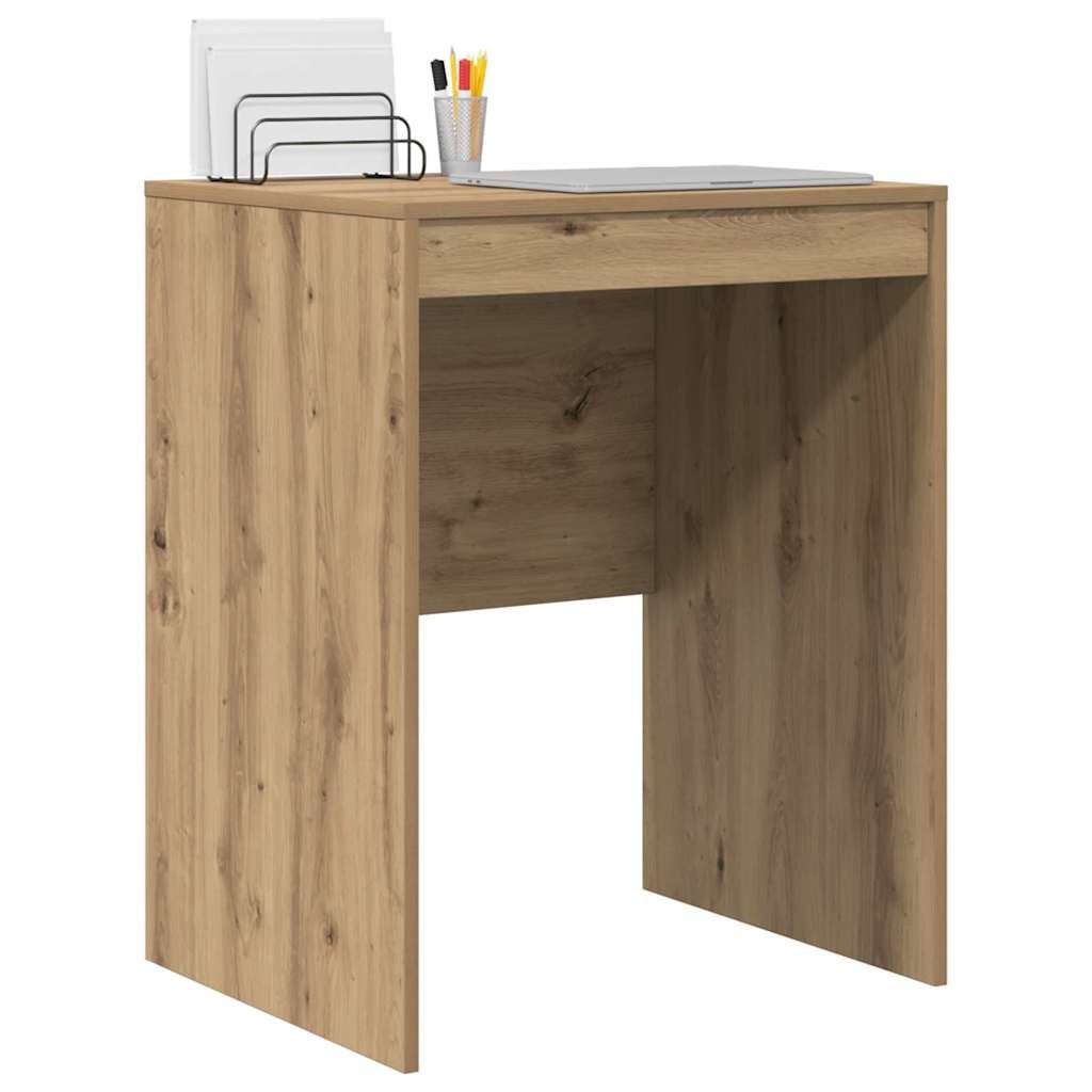 VidaXL Bureau artisanaal eikenkleurig 60 x 50 x 76 cm Bewerkt hout