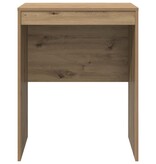 VidaXL Bureau artisanaal eikenkleurig 60 x 50 x 76 cm Bewerkt hout