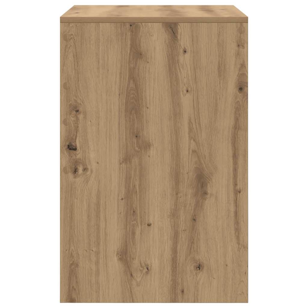 VidaXL Bureau artisanaal eikenkleurig 60 x 50 x 76 cm Bewerkt hout