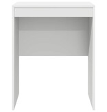 VidaXL Bureau Wit 60 x 50 x 76 cm Bewerkt hout