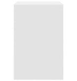 VidaXL Bureau Wit 60 x 50 x 76 cm Bewerkt hout