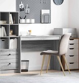 VidaXL Bureau Grijs sonoma 100 x 40 x 76 cm Bewerkt hout