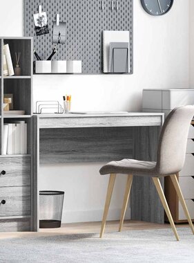 VidaXL Bureau Grijs sonoma 100 x 40 x 76 cm Bewerkt hout