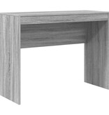VidaXL Bureau Grijs sonoma 100 x 40 x 76 cm Bewerkt hout