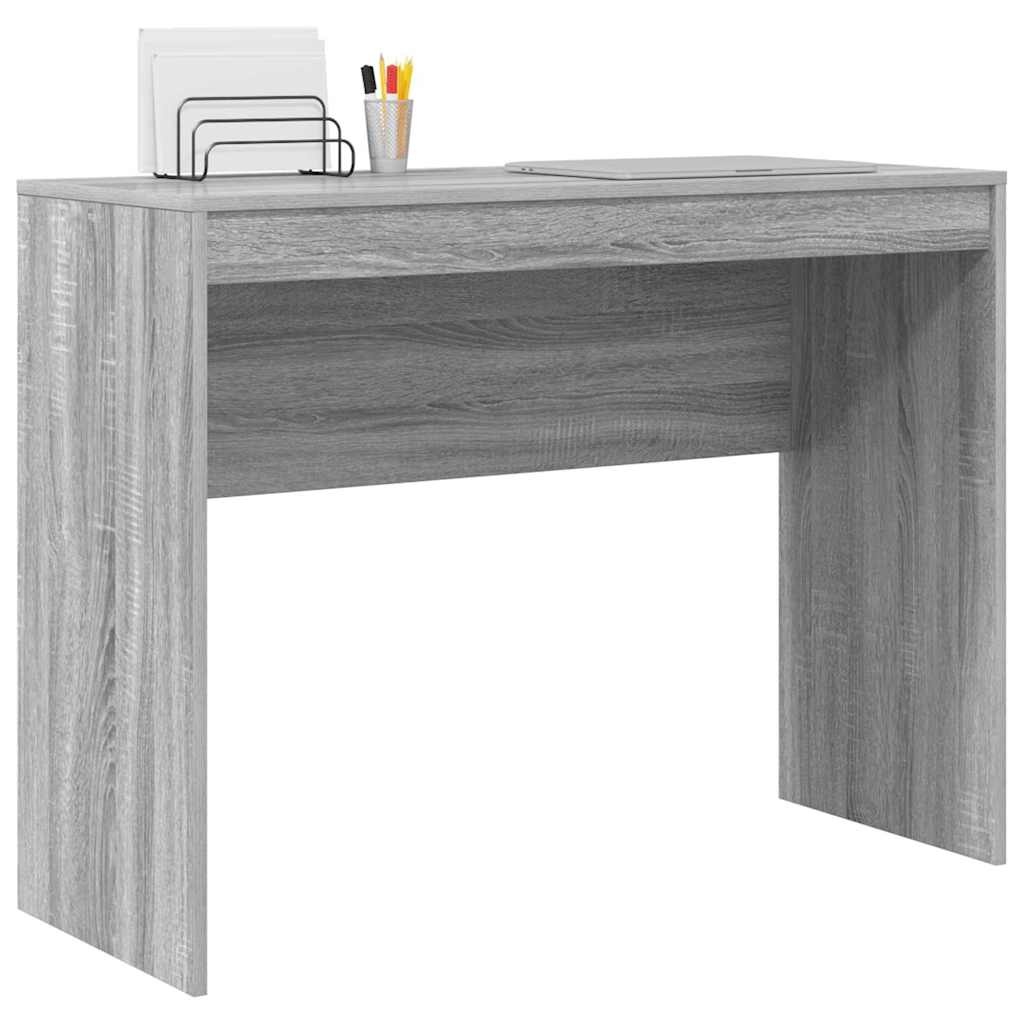 VidaXL Bureau Grijs sonoma 100 x 40 x 76 cm Bewerkt hout