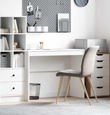VidaXL Bureau Wit 100 x 40 x 76 cm Bewerkt hout