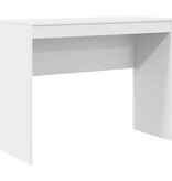 VidaXL Bureau Wit 100 x 40 x 76 cm Bewerkt hout