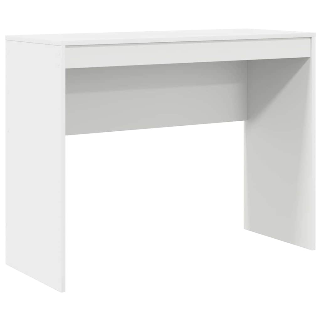 VidaXL Bureau Wit 100 x 40 x 76 cm Bewerkt hout