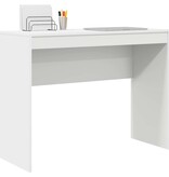 VidaXL Bureau Wit 100 x 40 x 76 cm Bewerkt hout