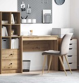 VidaXL Bureau artisanaal eikenkleurig 90 x 40 x 76 cm Bewerkt hout