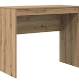 VidaXL Bureau artisanaal eikenkleurig 90 x 40 x 76 cm Bewerkt hout