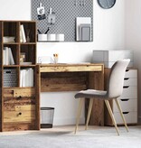 VidaXL Bureau Oud hout 90 x 40 x 76 cm Bewerkt hout