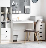 VidaXL Bureau Wit 90 x 40 x 76 cm Bewerkt hout