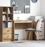 VidaXL Bureau artisanaal eikenkleurig 80 x 40 x 76 cm Bewerkt hout