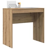 VidaXL Bureau artisanaal eikenkleurig 80 x 40 x 76 cm Bewerkt hout