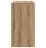 VidaXL Bureau artisanaal eikenkleurig 80 x 40 x 76 cm Bewerkt hout