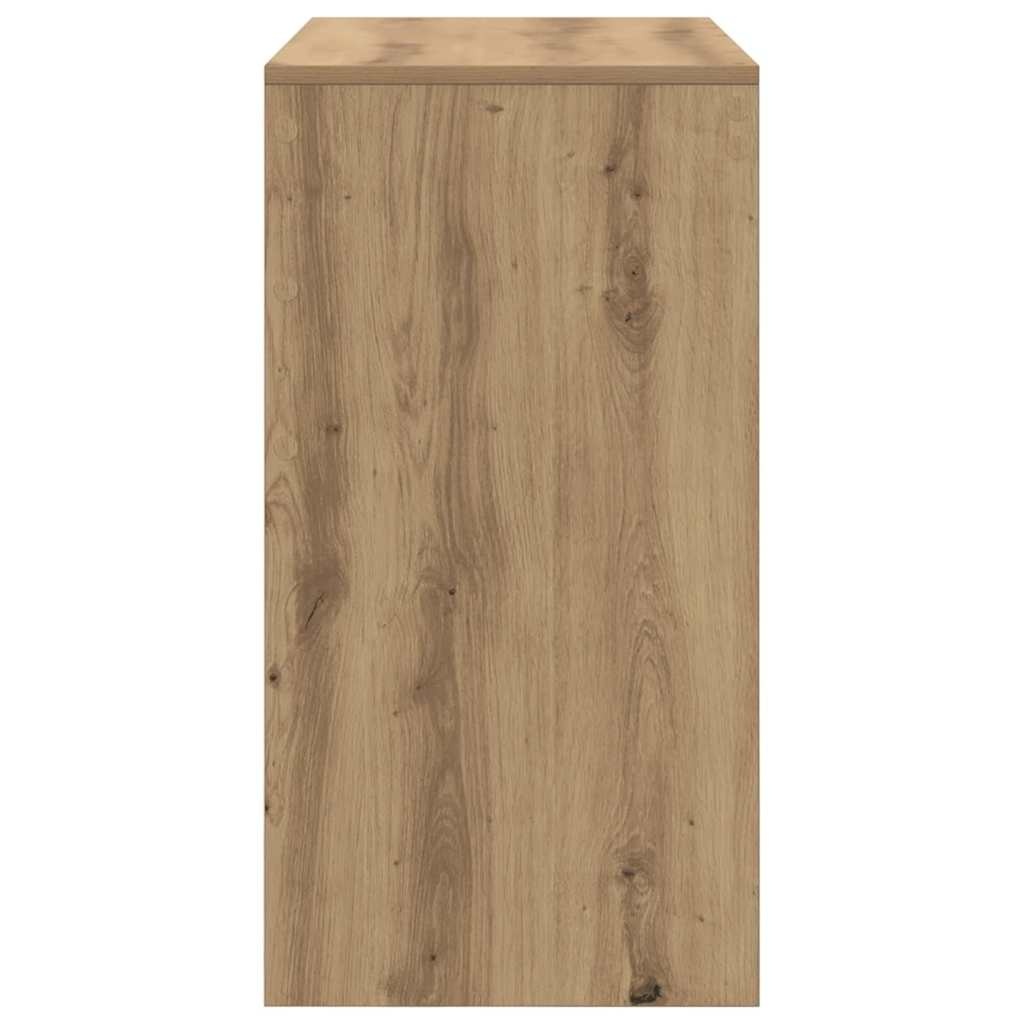 VidaXL Bureau artisanaal eikenkleurig 80 x 40 x 76 cm Bewerkt hout
