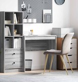 VidaXL Bureau Grijs sonoma 80 x 40 x 76 cm Bewerkt hout