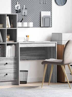 VidaXL Bureau Grijs sonoma 80 x 40 x 76 cm Bewerkt hout