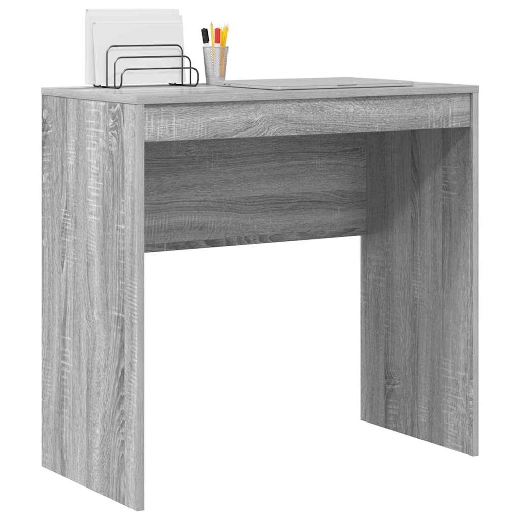 VidaXL Bureau Grijs sonoma 80 x 40 x 76 cm Bewerkt hout