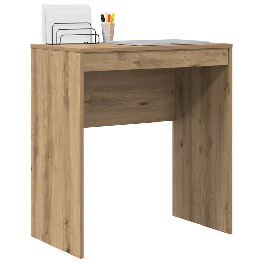 VidaXL Bureau artisanaal eikenkleurig 70 x 40 x 76 cm Bewerkt hout