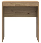 VidaXL Bureau artisanaal eikenkleurig 70 x 40 x 76 cm Bewerkt hout