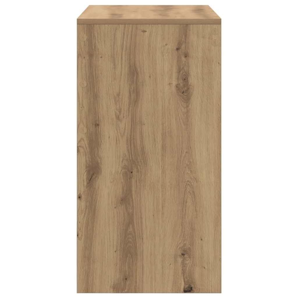 VidaXL Bureau artisanaal eikenkleurig 70 x 40 x 76 cm Bewerkt hout